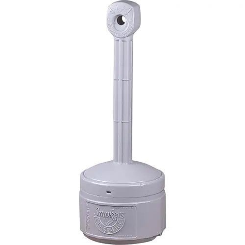 Smoker’s Cease-Fire® Cigarette Butt Receptacle, Free-Standing, Plastic, 1 US gal. Capacity, 30" Height