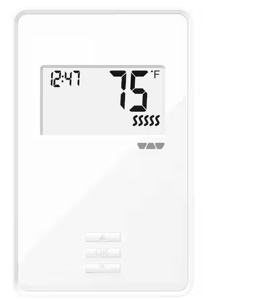 Ditra-Heat Non-Programmable Thermostat, Bright White