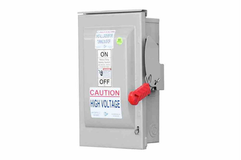 60 Amp Non-Fused Manual AC Disconnect Safety Switch - 600V AC - 3-Pole