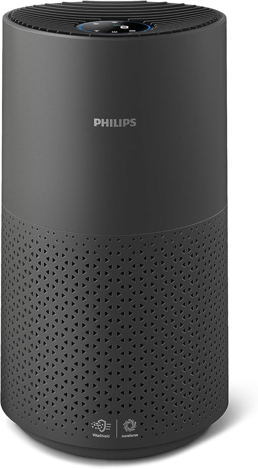 Philips 1000i Series Air Purifier for Medium Rooms, Rooms up to 231 ft², 149 CFM clean air rate (CADR), HEPA & Active carbon filter, Air+ app, Black (AC1715/41)