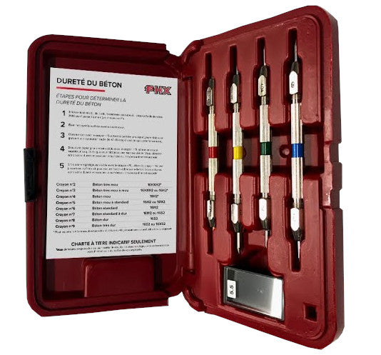 PHX Mohs Scale Hardness Test Kit