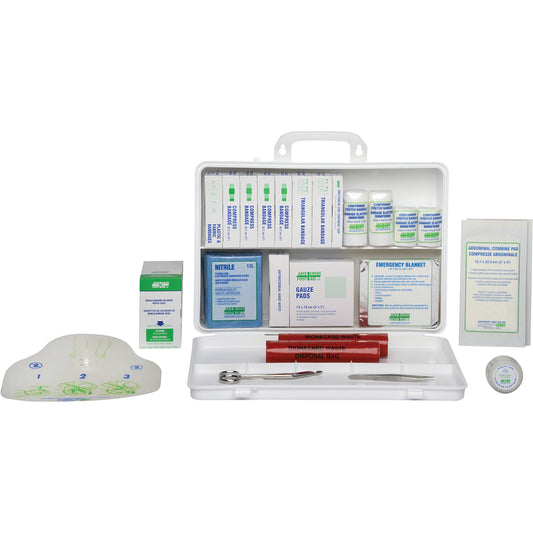 Basic First Aid Kit, CSA Z1220-17 Type 2 Low-Risk Environment, Medium (26-50 Workers), Plastic Box