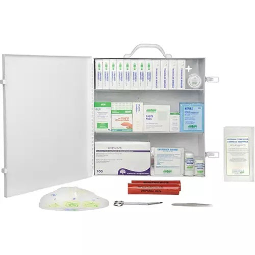 First Aid Kit, CSA Z1220-17 Type 2 Low-Risk Environment, Large (51-100 Workers), Plastic Box