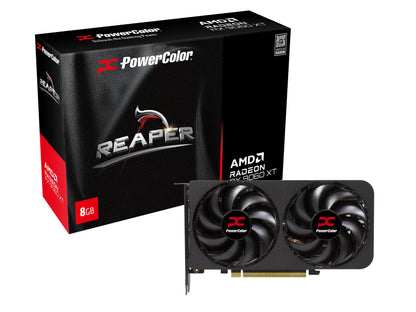 POWERCOLOR - Reaper RX 9060 XT 8GB GDDR6 - 3130MHz Boost, PCIe 5.0, HDMI 2.1 - PuriLite