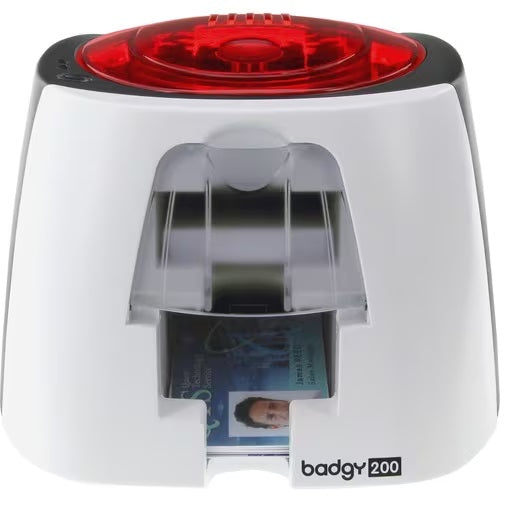 Evolis Badgy Badgy200 Single Sided Desktop Dye Sublimation/Thermal Transfer Printer - Color - Card Print - USB - 11 Second Mono - 38 Second Color - 300 dpi