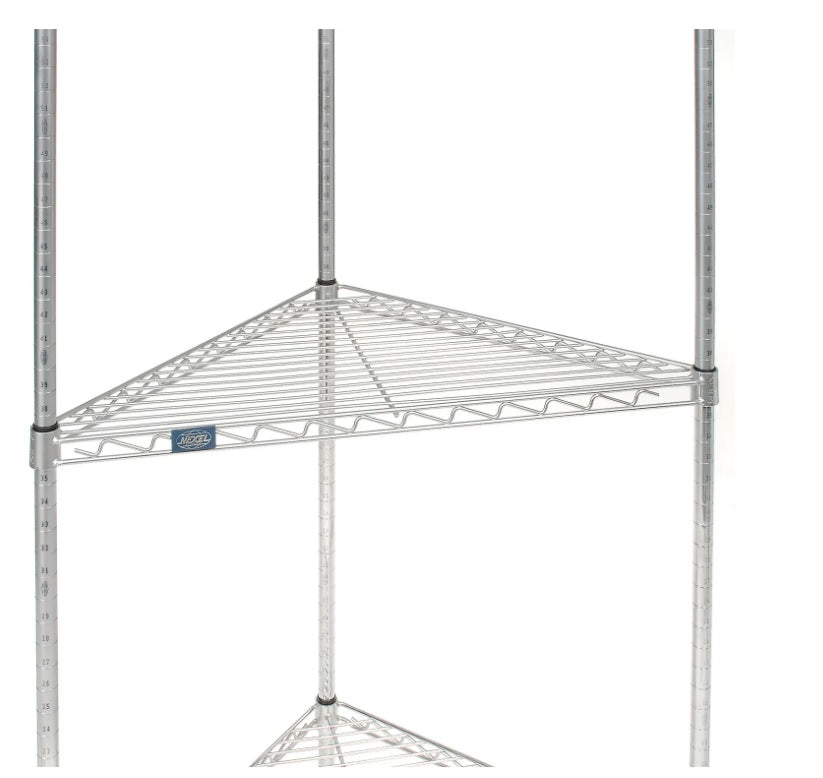 Nexel® ST24C Chrome Triangle Wire Shelf 24" - PuriLite