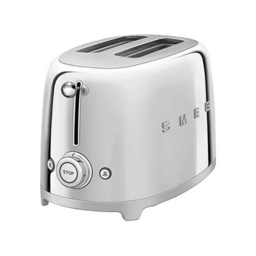 Smeg 50’s Style 2 Slice Toaster, Stainless Steel