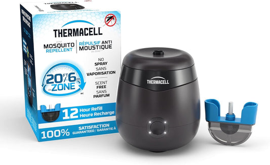 Thermacell E-Series E552CHRCA - Rechargeable Mosquito Repellent, 20' Protection Zone, 12-Hour Refill Included, DEET-Free