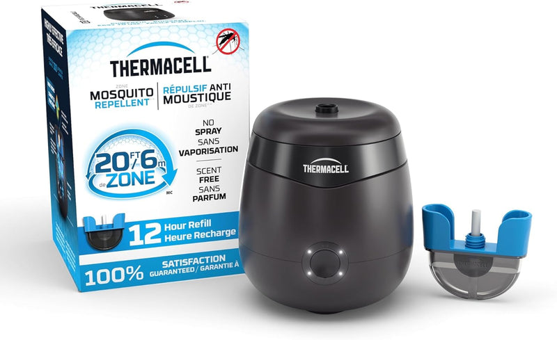 Thermacell E-Series E552CHRCA - Rechargeable Mosquito Repellent, 20' Protection Zone, 12-Hour Refill Included, DEET-Free