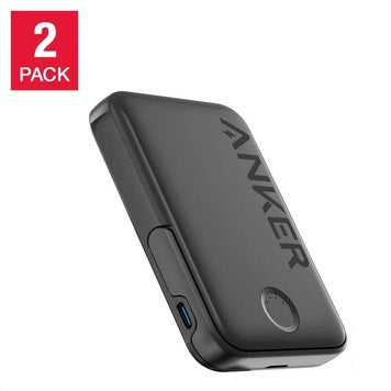 Anker MagGo 5K Wireless Portable Charger with Stand, 2-pack