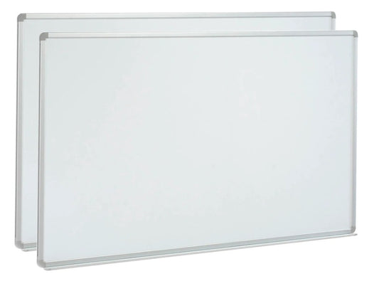 Global Industrial™ Magnetic Whiteboard - 96"W x 48"H - Steel Surface - Pack of 2