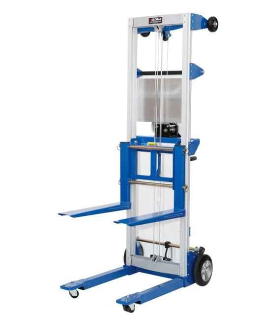 Global Industrial™ Lightweight Hand Operated Lift Truck, 500 Lb. Capacity Fixed Legs