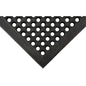 Anti-Fatigue Matting, Slotted, 3' x 5' x 7/8", Black, Natural Rubber