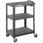 Global Industrial™ Steel Audio Visual & Instrument Cart, Black