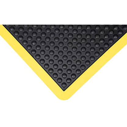 Anti-Fatigue Dome Matting, Bubbled, 3' x 4' x 1/2", Black, Rubber