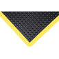 Anti-Fatigue Dome Matting, Bubbled, 3' x 4' x 1/2", Black, Rubber