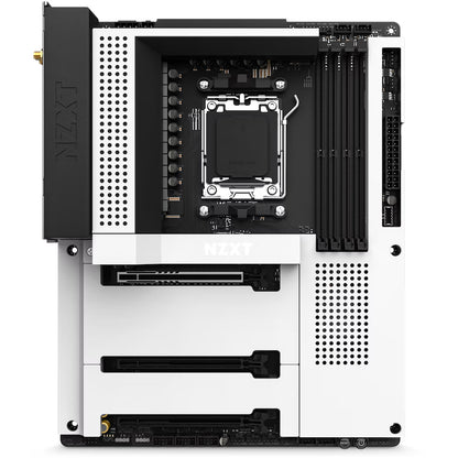 NZXT - N7 B650E ATX AM5 Motherboard (White) - DDR5, WiFi 6E, PCIe 5.0, Triple M.2