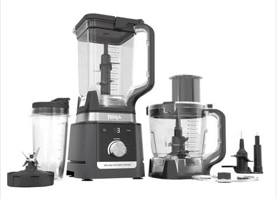 Ninja Deluxe Kitchen System with 2.6 L (88-oz.) Pitcher, 9-Cup Processor and Auto-iQ