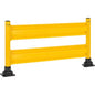 Global Industrial™ 6' Steel Guard Rail with 4" Dia. Rebounding Bollards, Yellow
