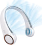 CIVPOWER Neck Fan - Portable Personal Bladeless Cooling Fan, Hands-Free Wearable Design, 3 Speeds, 4000mAh USB Rechargeable Battery for Men & Women (White)