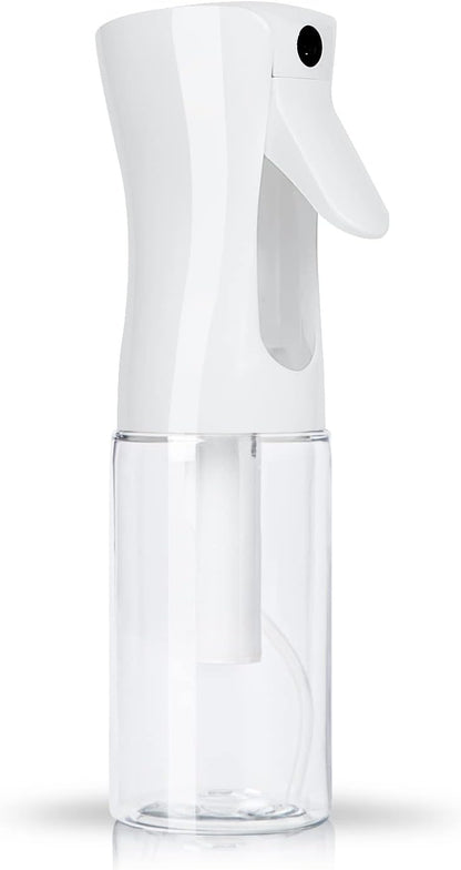 TANSHINE Continuous Hair Plant Mister Spray Bottle Fine Empty Small Mist Spray Bottles Mist Sprayer Water Alcohol Cleaning Spray Mist Bottle for Curly Hair Styling Products,Plants, 200ml,Clear