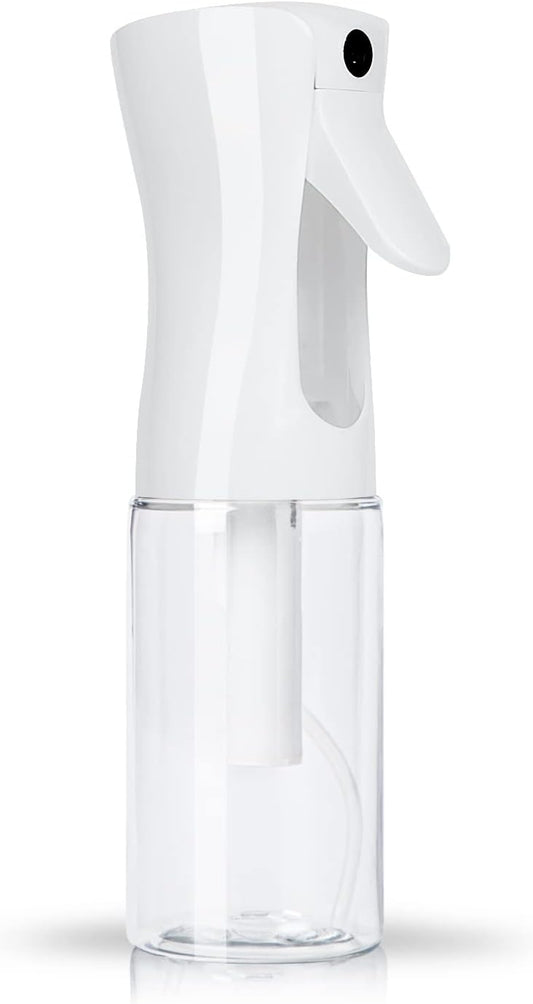 TANSHINE Continuous Hair Plant Mister Spray Bottle Fine Empty Small Mist Spray Bottles Mist Sprayer Water Alcohol Cleaning Spray Mist Bottle for Curly Hair Styling Products,Plants, 200ml,Clear