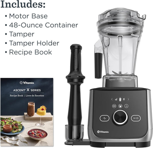 Vitamix Ascent X4 Blender, Professional-Grade, 5 Pre-Set Blending Programs, 48-ounce Container, Self-Cleaning, Brushed Stainless - PuriLite