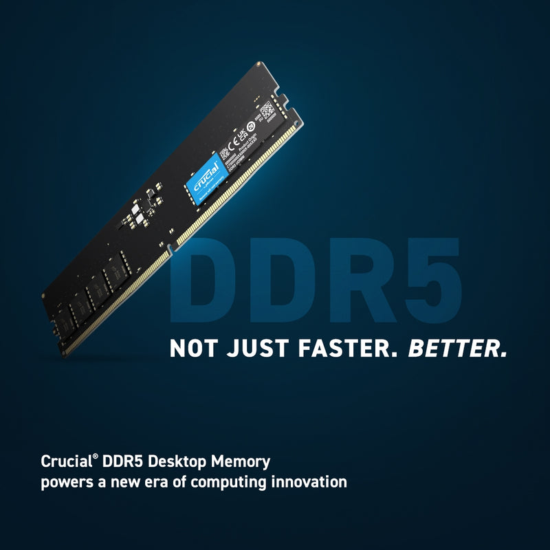 Crucial Memory CT16G48C40U5 16G DDR5 4800Mhz UDIMM