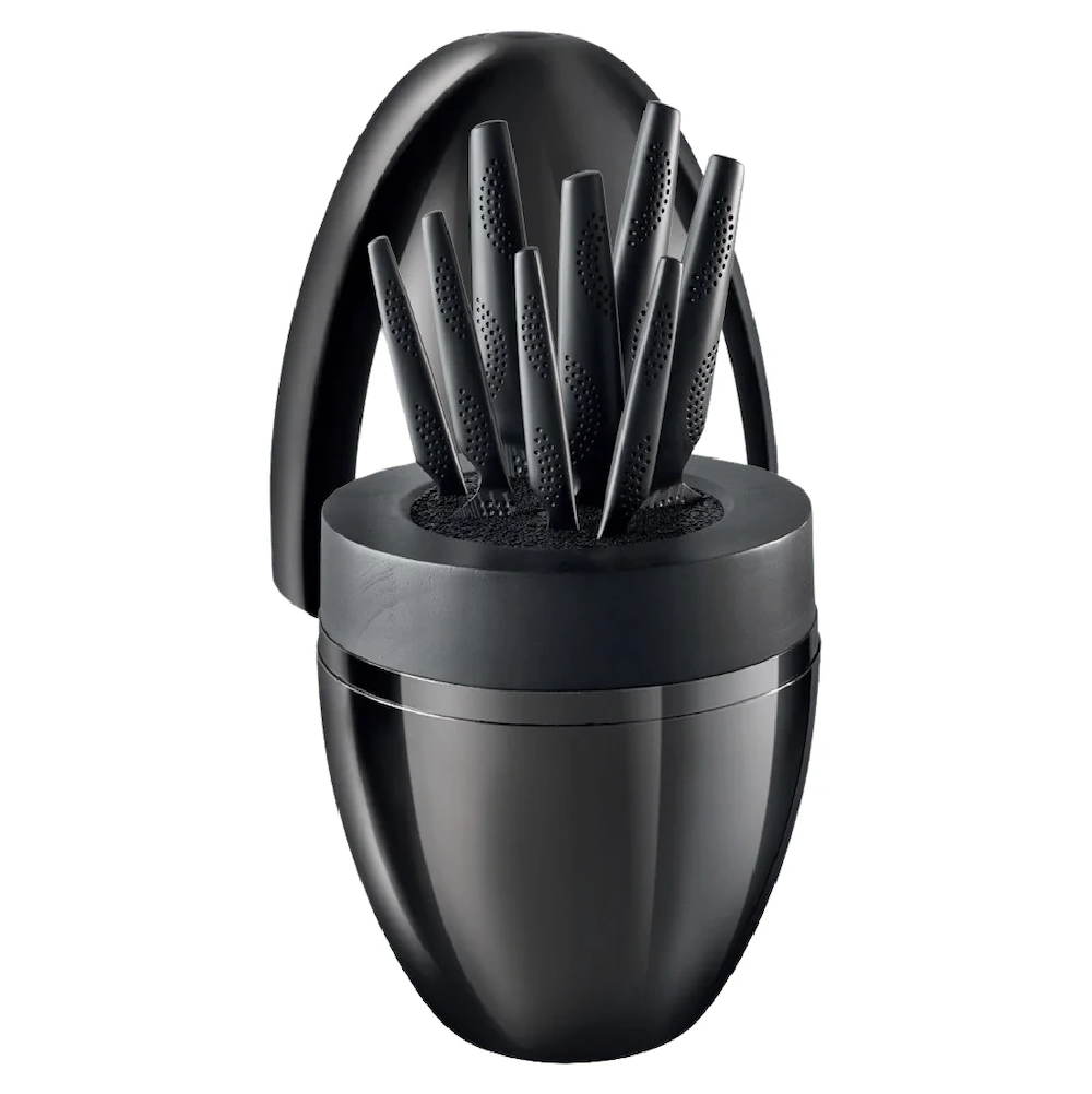 Cuisinepro iD3 Black Samurai The Egg Knife Block, 9-piece