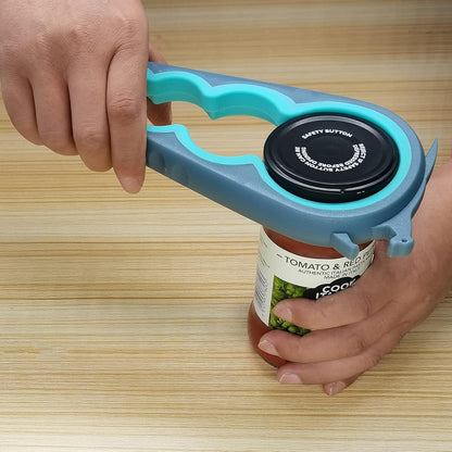 Latest Jar Opener Bottle Opener for Seniors with Arthritis,Weak Hands, Jar Lid Opener Tool with Rubber Jar Gripper Pad and Corkscrew Wine Opener