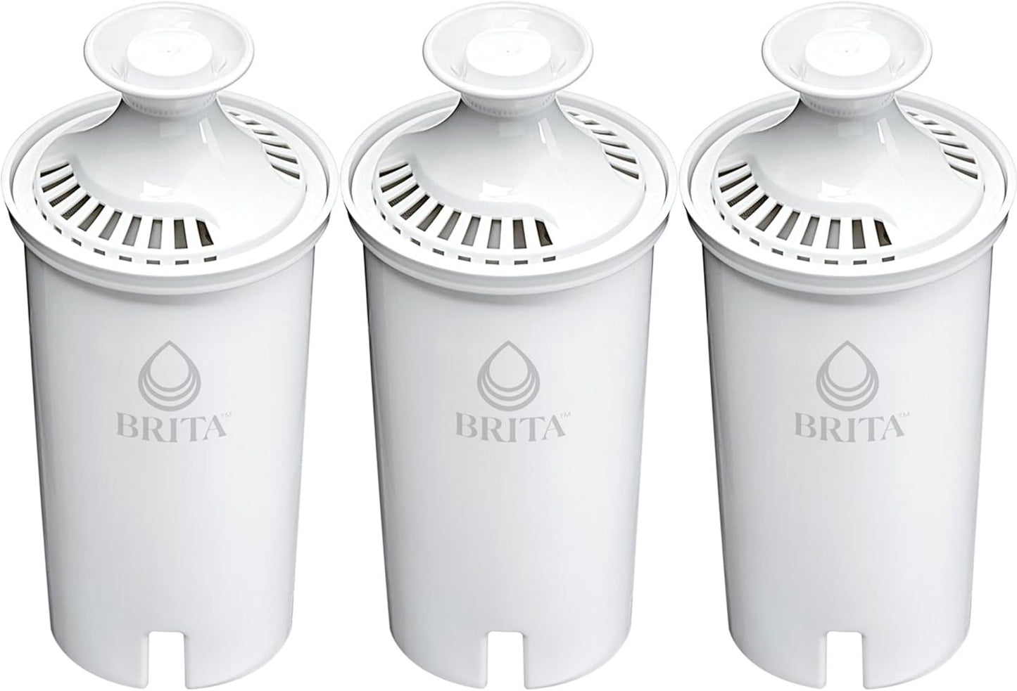 Brita Standard Replacement Filter, Reduces Contaminants while keeping healthy minerals, Certified by WQA to reduce Chlorine for improved taste, Made without BPA, Replace after 151 litres, 3 Count