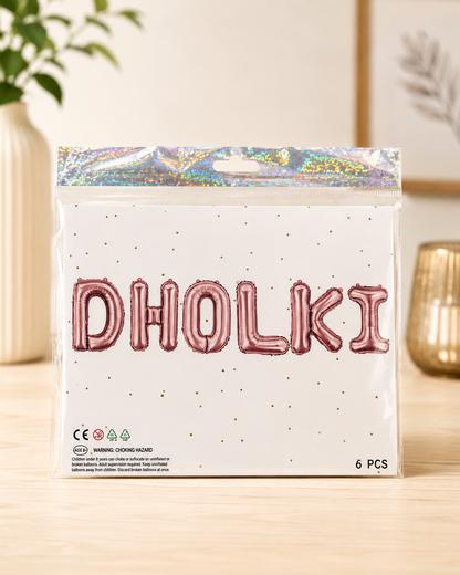 Premium Quality Foil Balloons | Qabool Hai, Dholki & Umrah Mubarak | Party Decorations