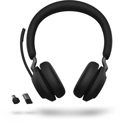 Jabra Evolve2 65 Headset - Microsoft Teams Certification - Stereo - Wireless - Bluetooth - 98.4 ft - Over-the-head - Binaural - Supra-aural - PuriLite
