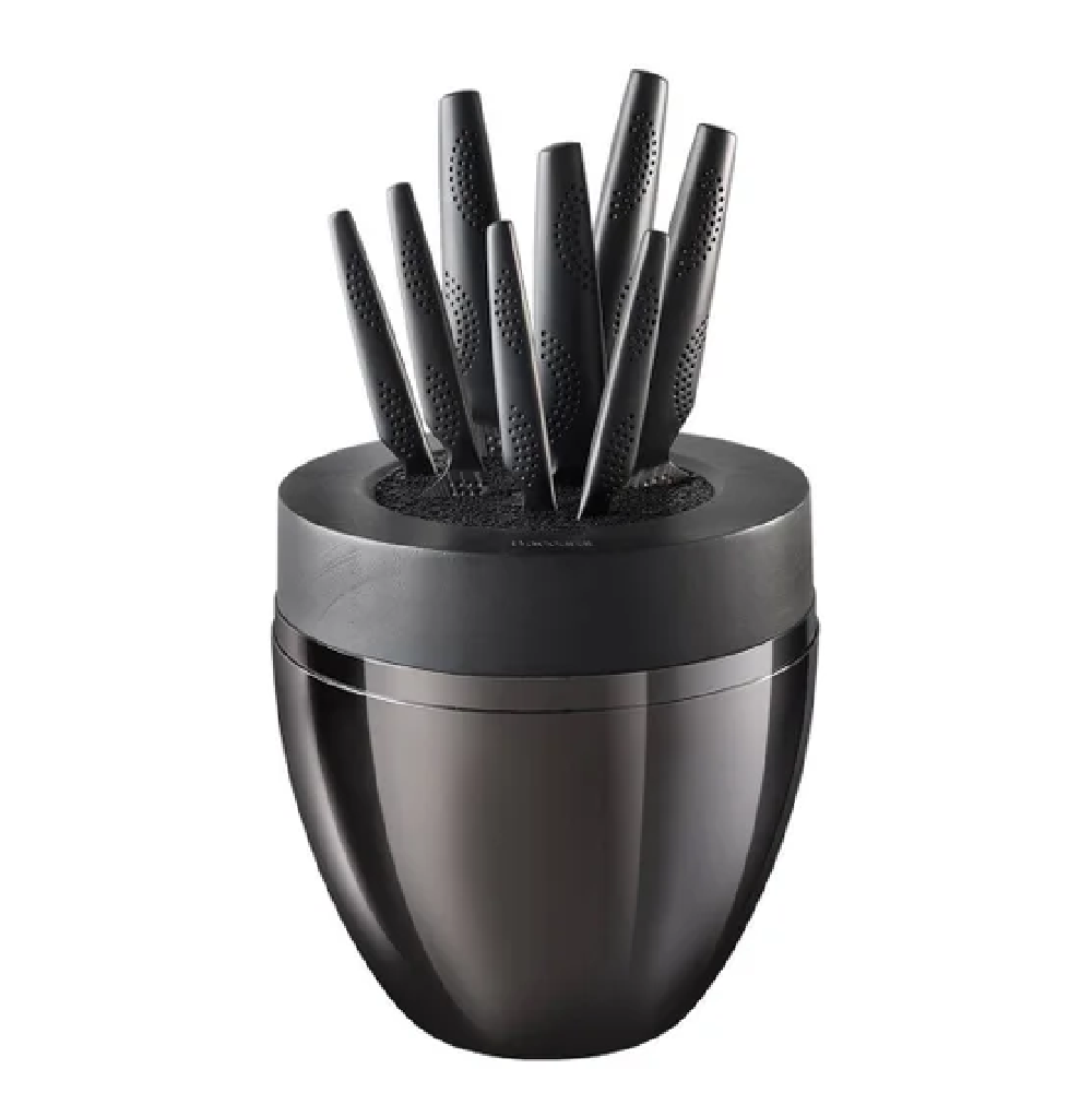 Cuisinepro iD3 Black Samurai The Egg Knife Block, 9-piece
