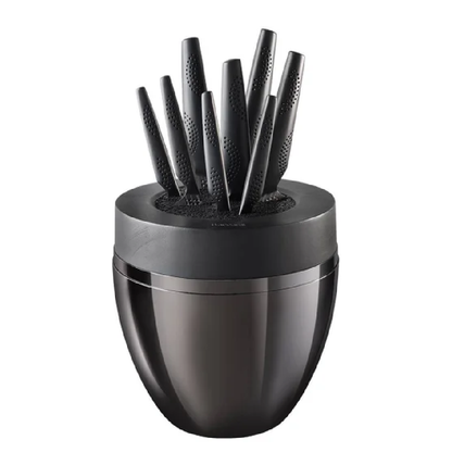 Cuisinepro iD3 Black Samurai The Egg Knife Block, 9-piece