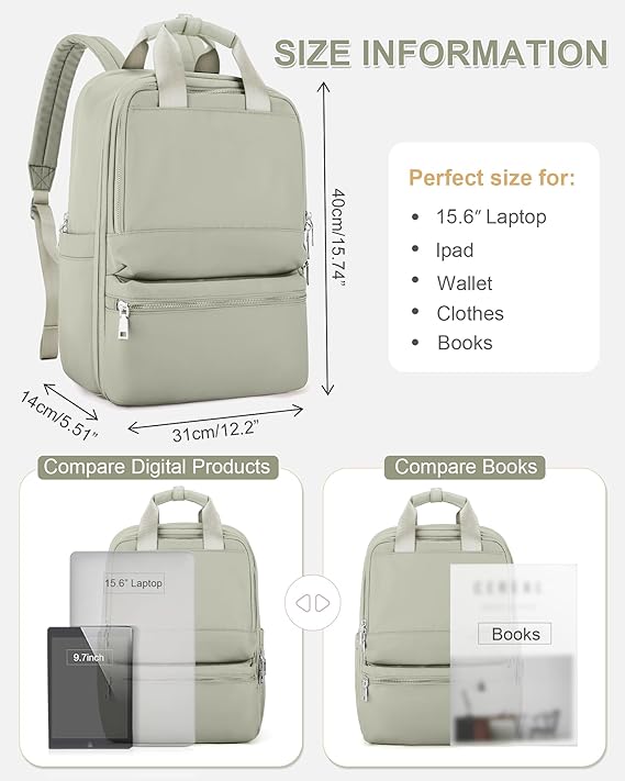 Carry on Travel Backpack for Women Airplane Approved Hand Luggage Backpack Water Resistant Personal Item Travel Backpack
