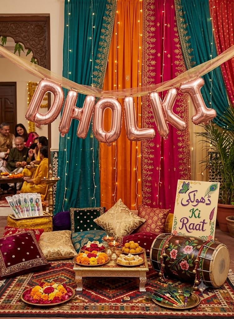 Premium Quality Foil Balloons | Qabool Hai, Dholki & Umrah Mubarak | Party Decorations