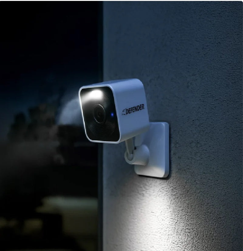 Defender GO 2K AI Powered Plug-in Indoor/Outdoor Wi-Fi Security Cameras, 4-pack - PuriLite