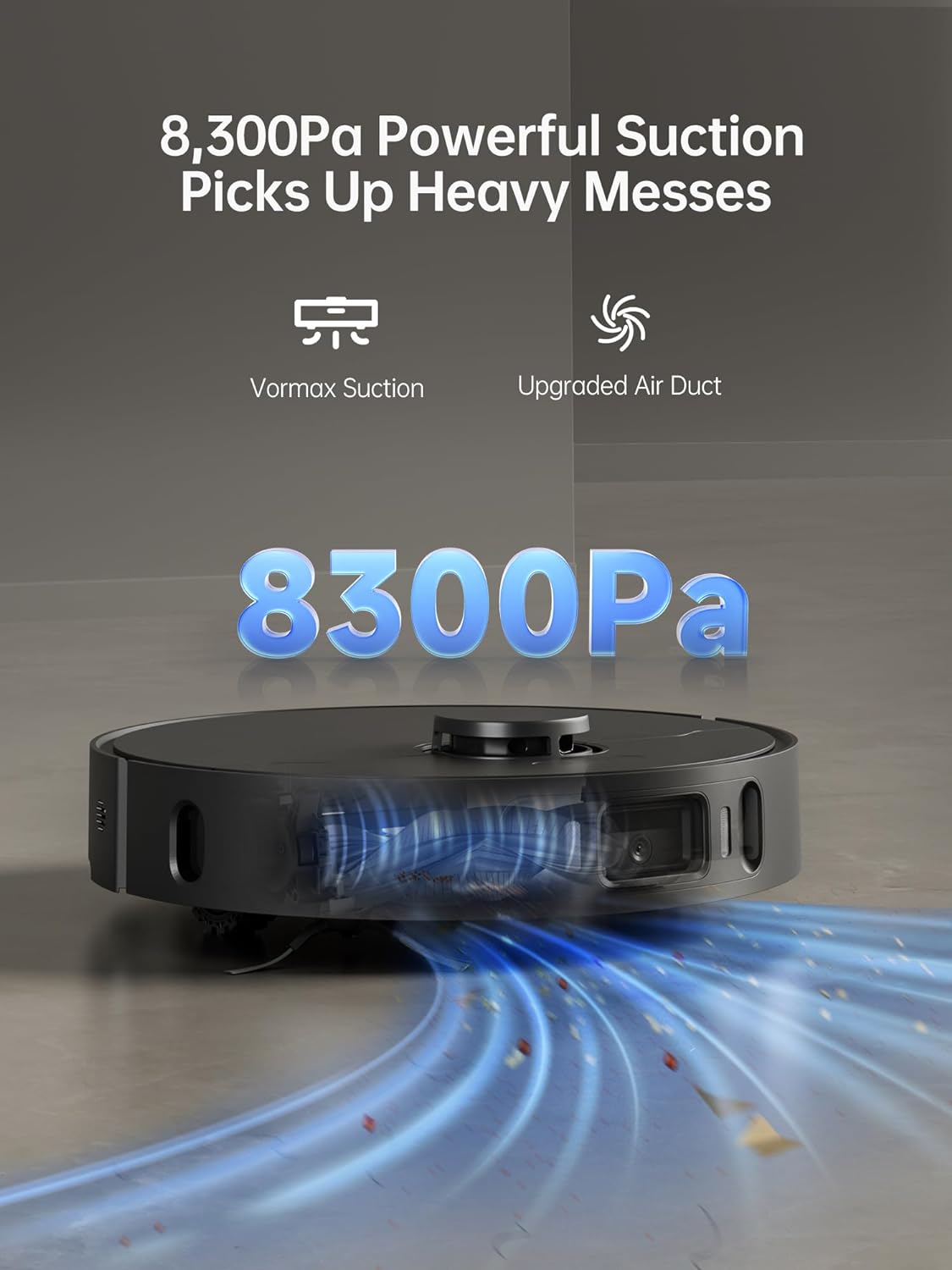 dreame X30 Ultra Robot Vacuum and Mop Combo, 8300 Pa Suction, Mop Extend and Mop Self Cleaning with 140°F Water, Removable & Liftable Mop, Self Refilling, Mop Self Drying, Smart Carpet Cleaning