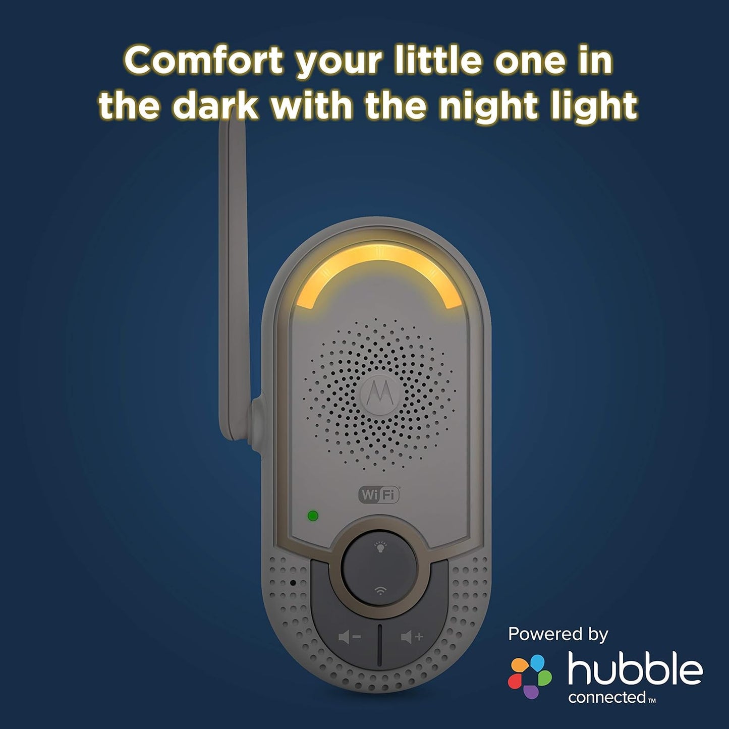 Motorola MBP164CONNECT Audio Baby Monitor - Portable WiFi Smart Intercom and Night Light for Child - 900-Foot Radio Range - 2-Way Talk Communication, Soothing Sounds, Lullabies, Audiobooks