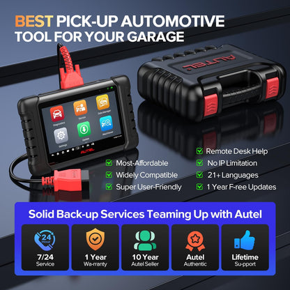 Autel Scanner MaxiCheck MX808S, 2025 Newest of MaxiCOM MK808S/ MK808Z, Bidirectional 11OS as MX900 MK900 MK900BT, 3000+ Active Test, 28+ Service, OE All System OBDII Diagnostic Tool, FCA Autoauth