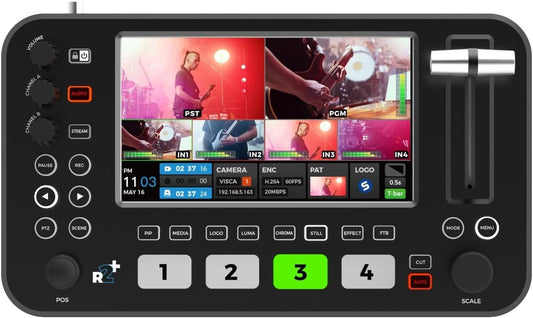 NeoLive R2 Plus Live Streaming Video Switcher Video Mixer Audio Mixer hdmi Switcher 4 Channel Mixer Audio Switcher Live Streaming Equipment Video Switcher Mixer