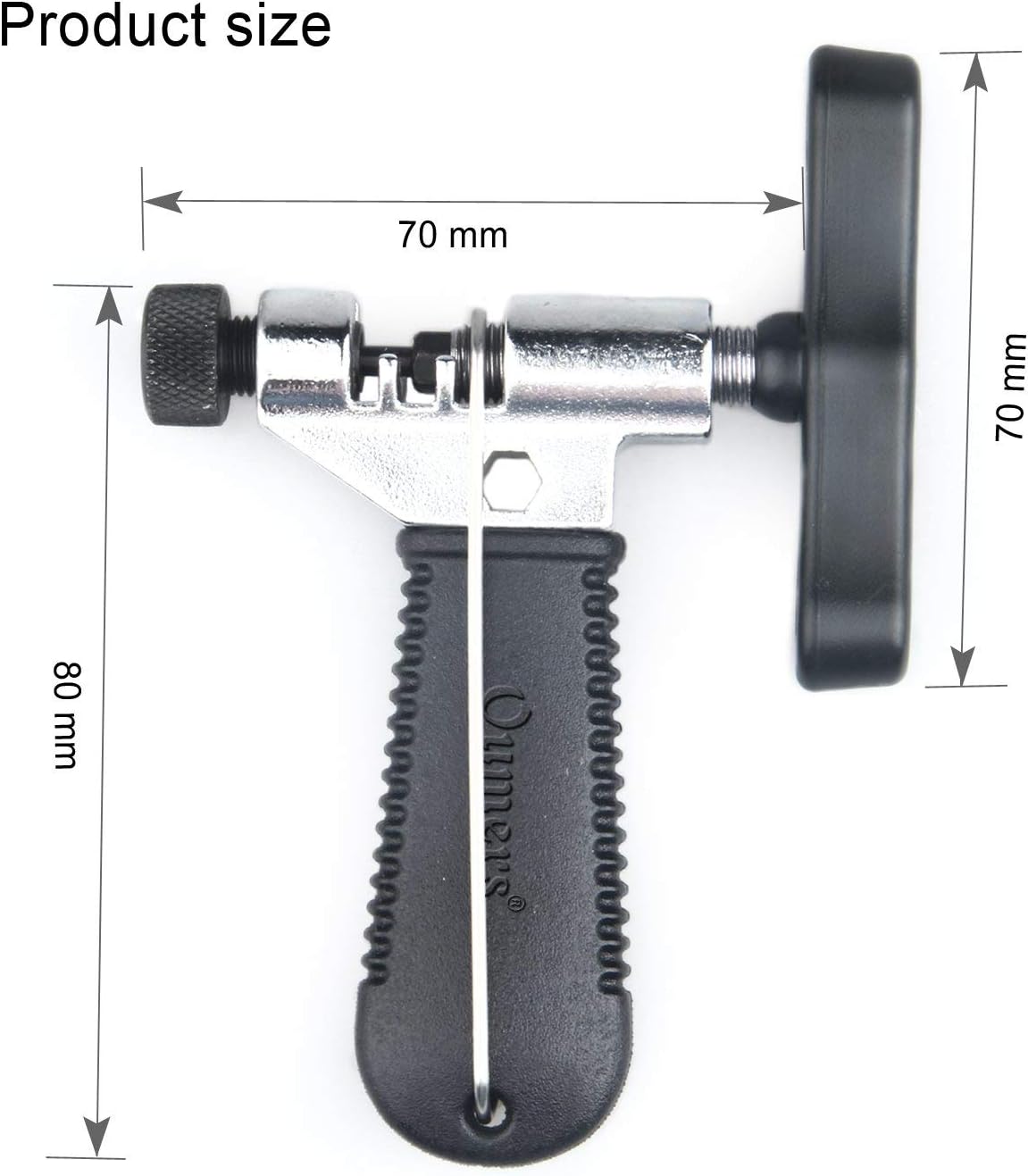 Oumers Universal Bike Chain Tool with Chain Hook, Road and Mountain Bicycle Repair Tool, Bike Chain Splitter Cutter Breaker, Bicycle Remove and Installing