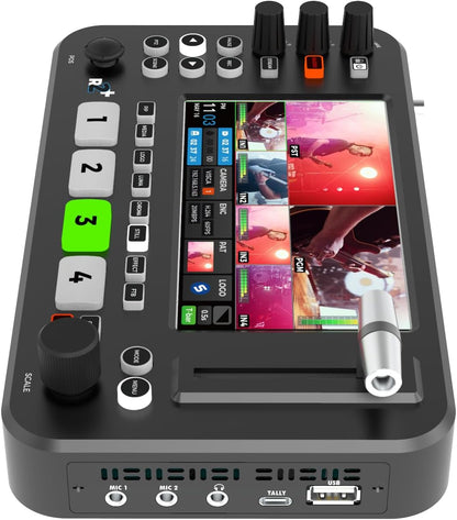 NeoLive R2 Plus Live Streaming Video Switcher Video Mixer Audio Mixer hdmi Switcher 4 Channel Mixer Audio Switcher Live Streaming Equipment Video Switcher Mixer