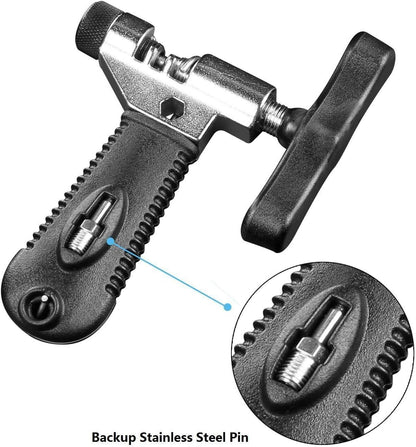 Oumers Universal Bike Chain Tool with Chain Hook, Road and Mountain Bicycle Repair Tool, Bike Chain Splitter Cutter Breaker, Bicycle Remove and Installing
