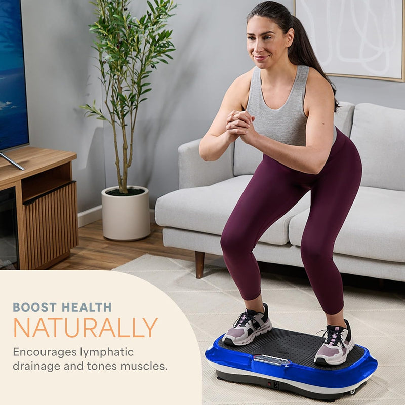 LifePro Vibration Plate Exercise Machine - Whole Body Workout Vibration Fitness Platform w/ Loop Bands - Home Training Equipment