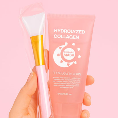 Collagen Night Wrapping Mask, Hydration Elasticity Firming Skin Deep Facial Treatment Bio Collagen Sleeping Mask. (2PCS)