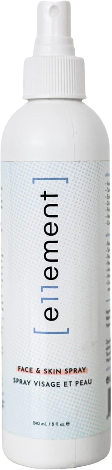 e11ement - Hypochlorous Acid All Natural Face and Skin Spray - Safe for All Skin Types - Acne Prone Skin - Dry Face, Skin, Scalp - Piercings & Tattoos Aftercare Facial Cleanser - Soothes and Repairs Skin (Large, 8 oz)