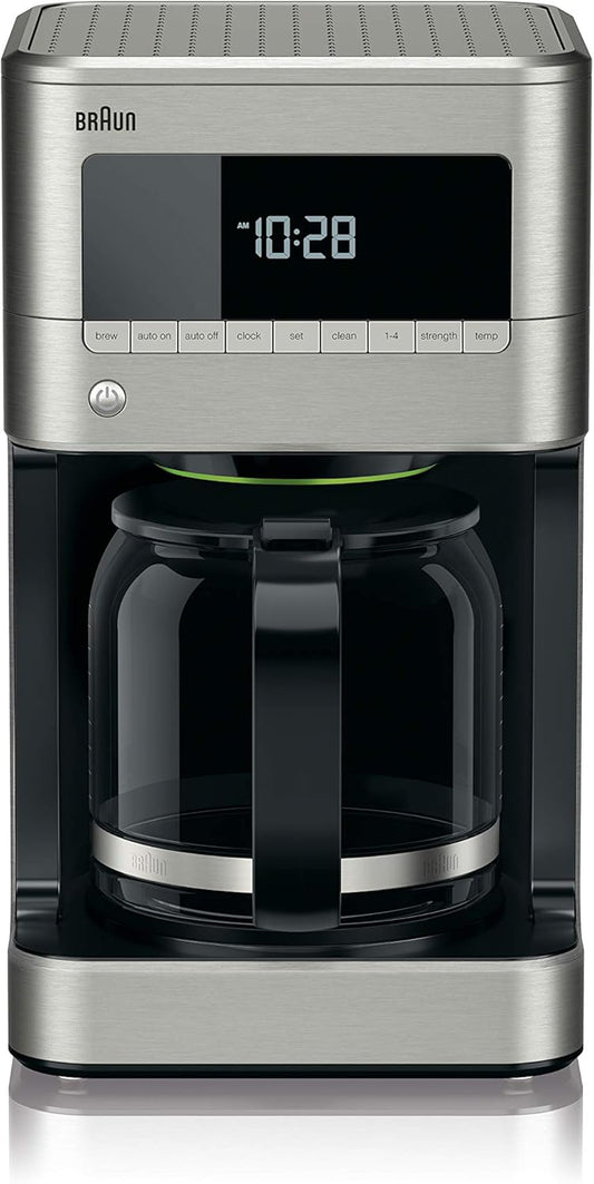 Braun BrewSense Drip Coffee Maker - 12 Cup - KF7170SI, Stainless Steel - PuriLite