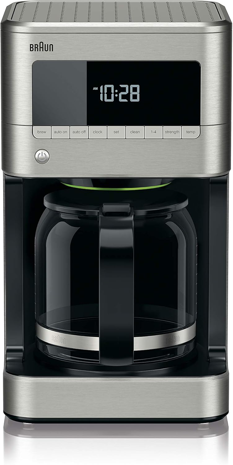 Braun BrewSense Drip Coffee Maker - 12 Cup - KF7170SI, Stainless Steel